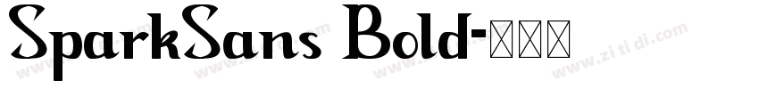 SparkSans Bold字体转换
